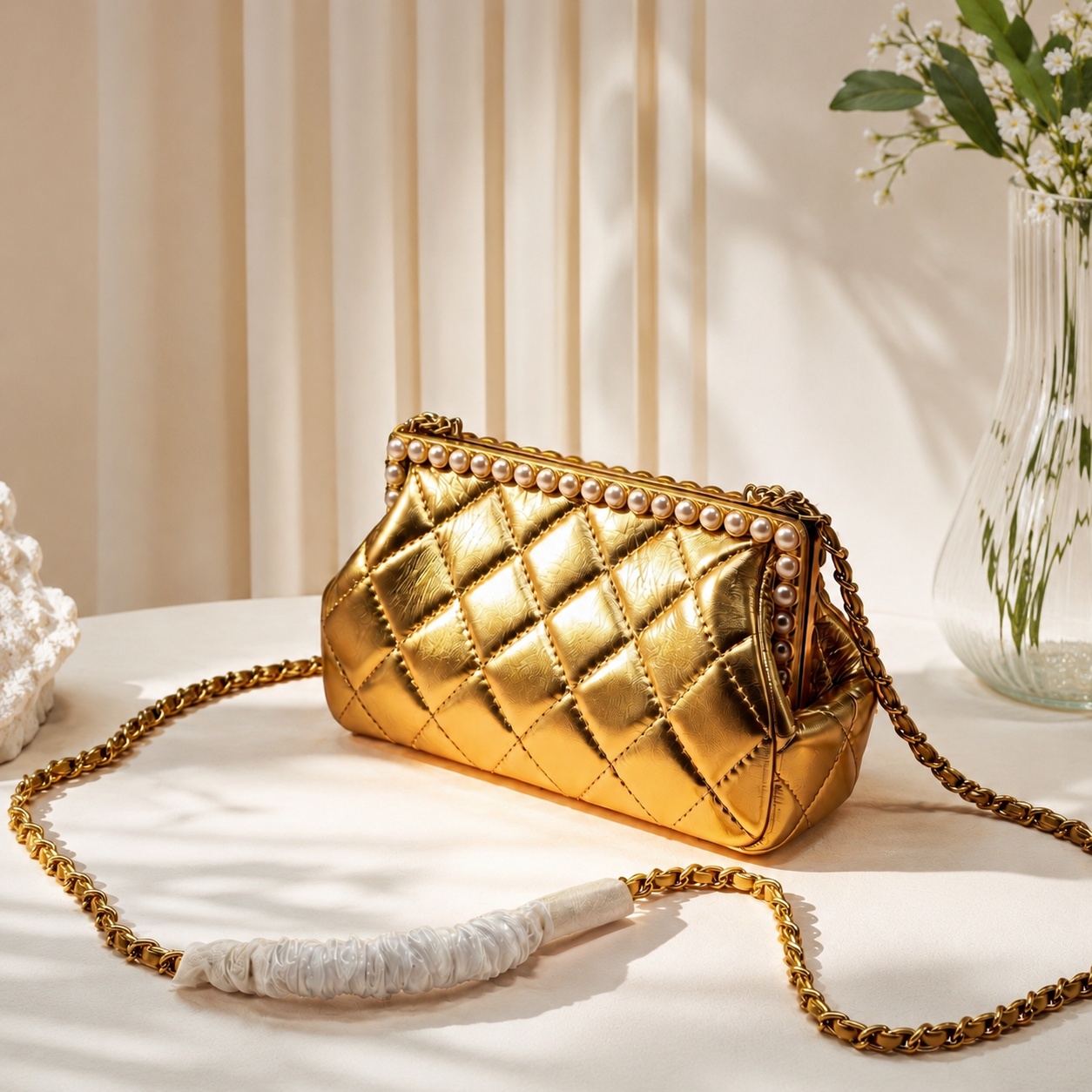 Chain Crossbody Quilted - Женская сумка nobox swipedown, роскошная высококачественная
