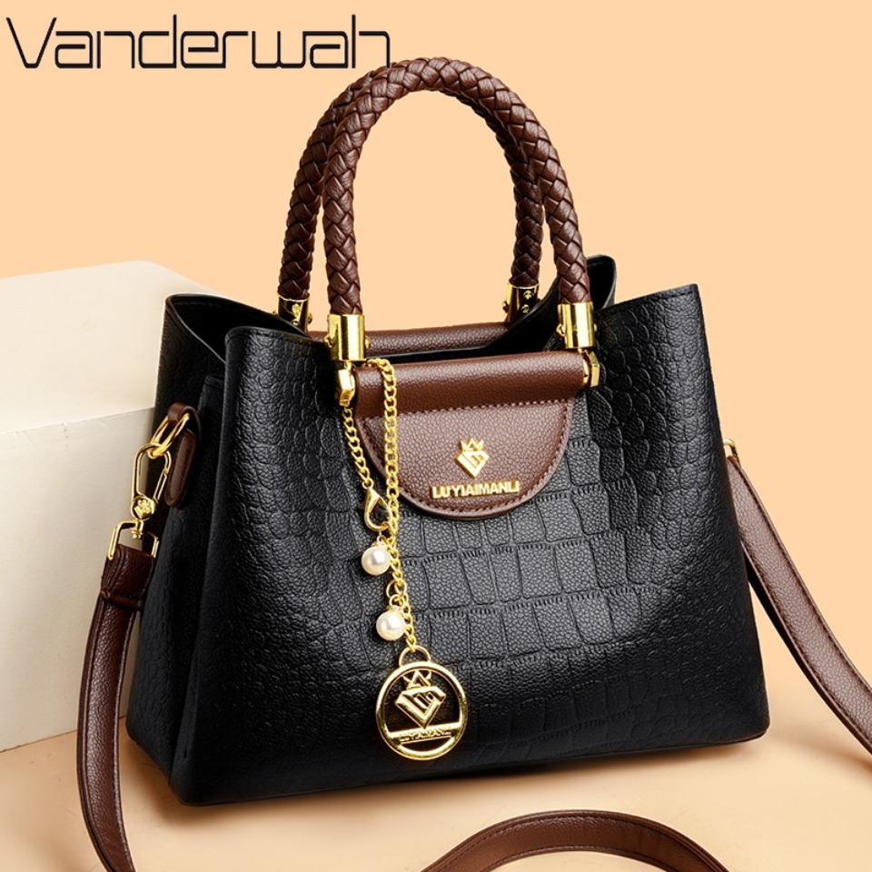 Luxury Bags Store - Тканая ручка из натуральной кожи высокого