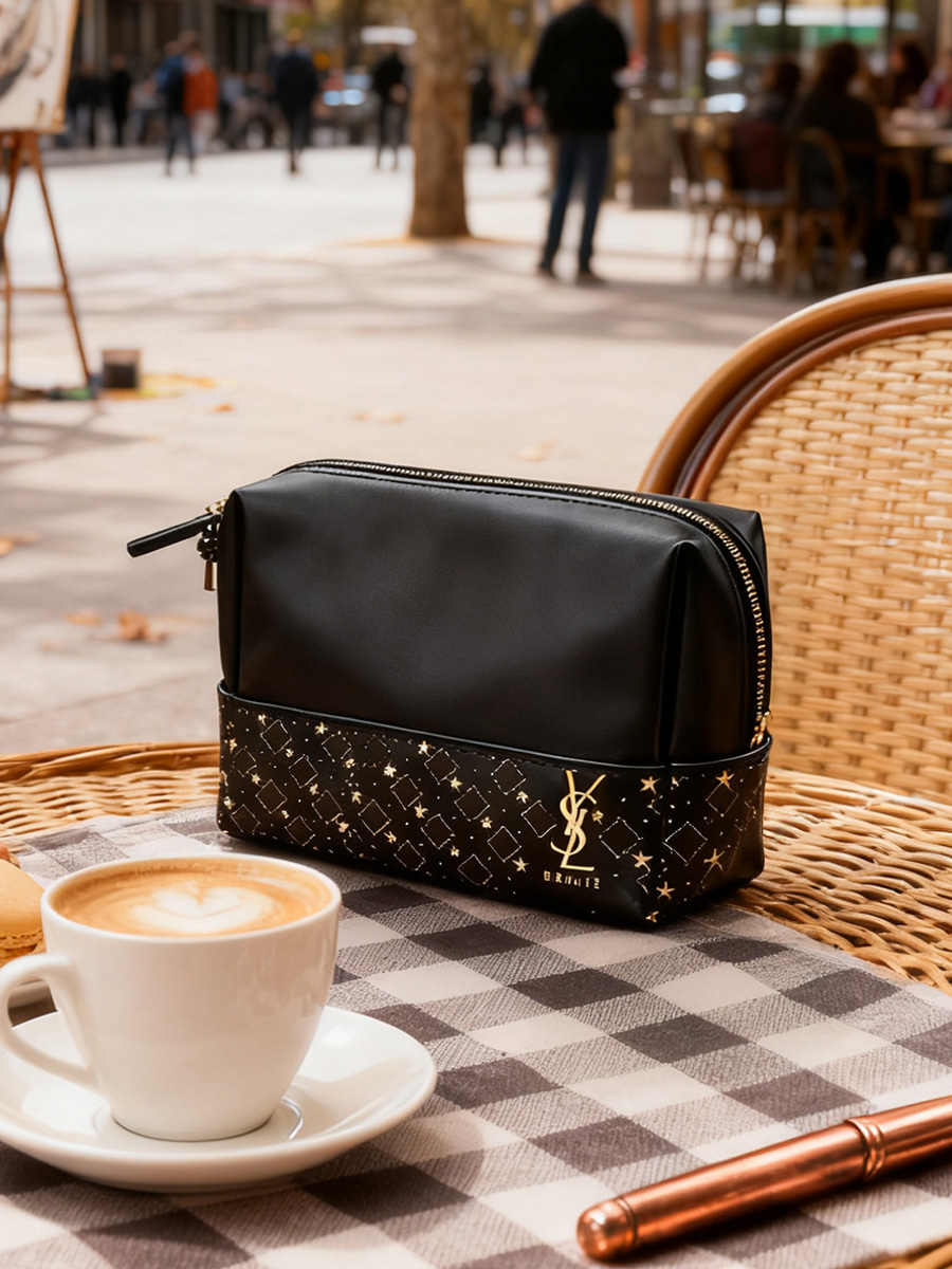Черная косметичка YSL с ромбов – обзор и цена Luxury Designer Bags Ysl