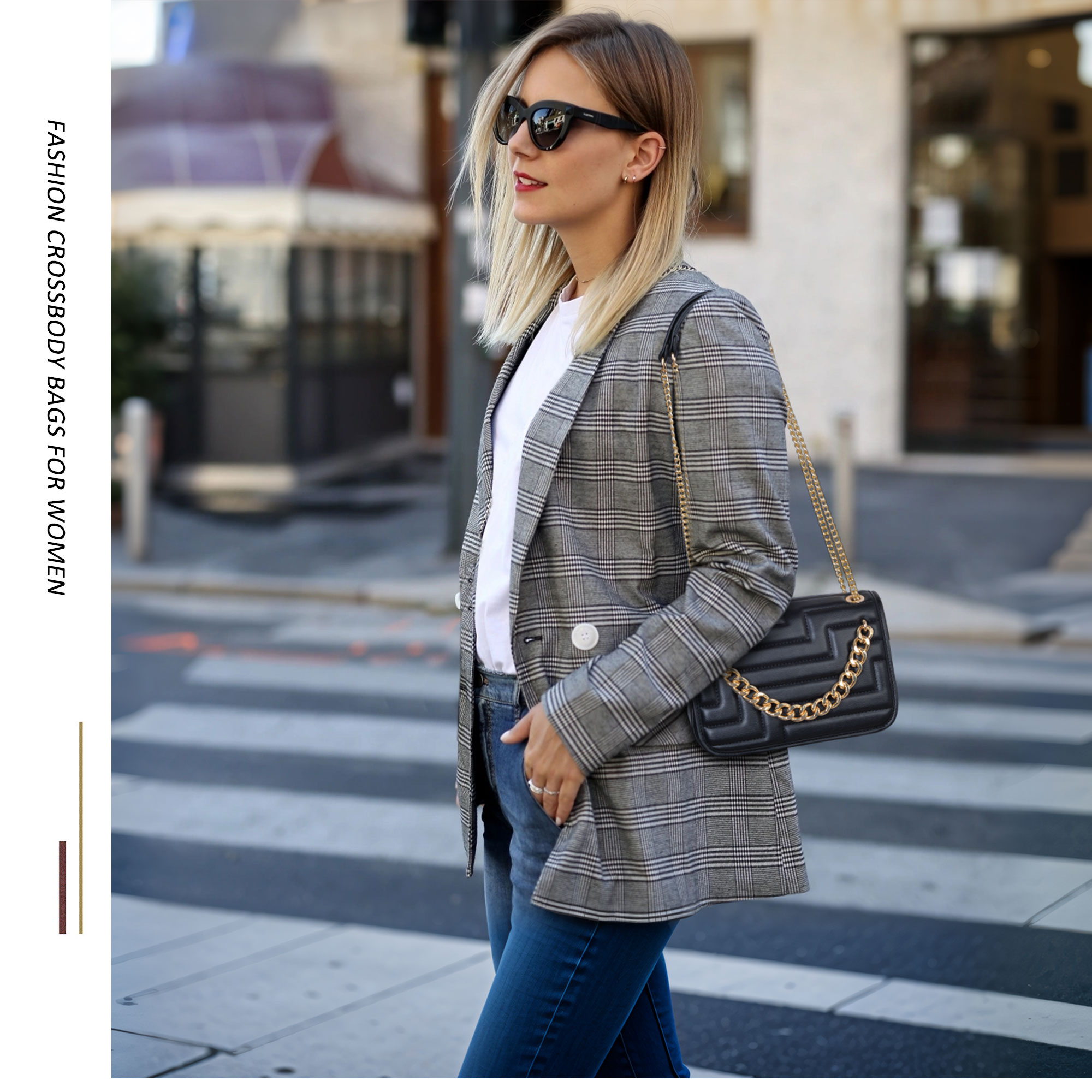 Женская сумка через плечо из в – обзор и цена Chain Crossbody Quilted