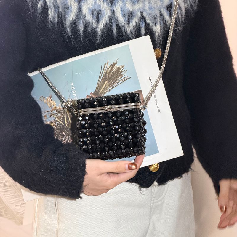 Винтажный черный клатч из бисе – обзор и цена Luxury Bags Store