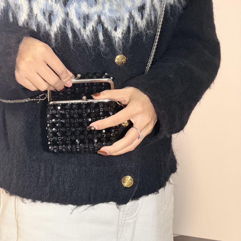 Винтажный черный клатч из бисе – обзор и цена Luxury Bags Store
