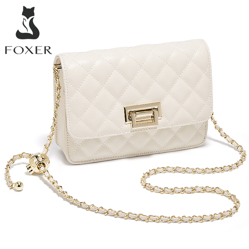 Сумка-кроссбоди FOXER 2026 жен – обзор и цена Chain Crossbody Quilted