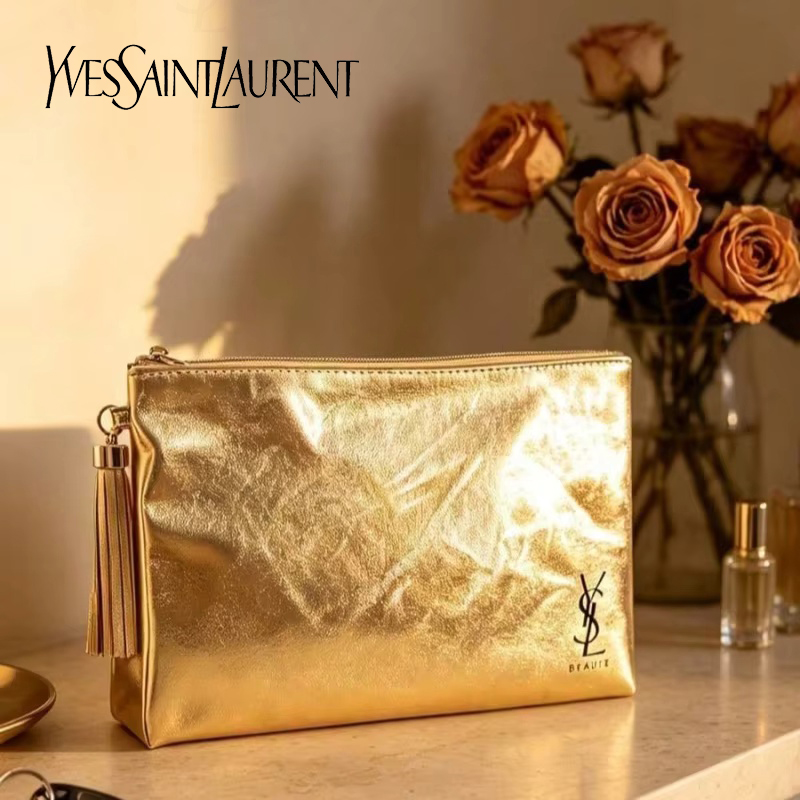 Золотая косметичка YSL, портат – обзор и цена Luxury Designer Bags Ysl